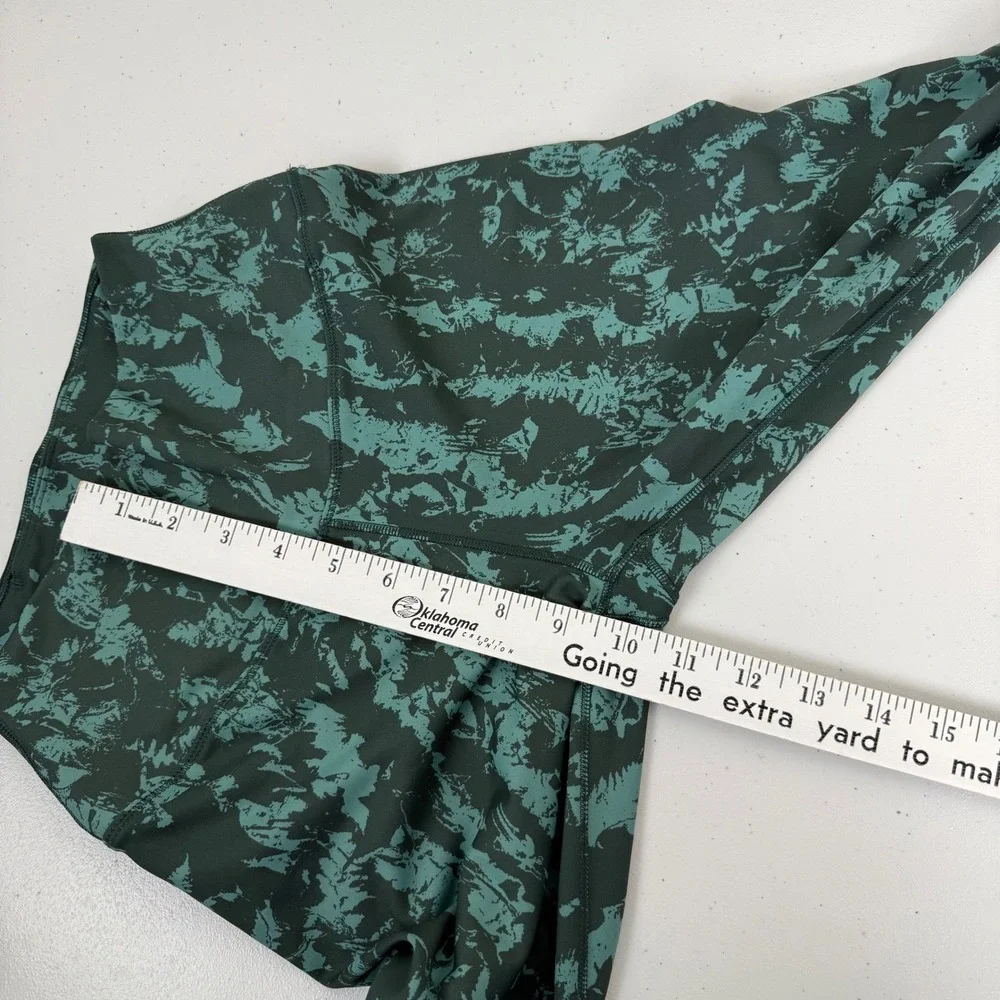 Nike One High-Waisted 7/8 Printed Leggings‎ Women's S Green FZ3229-338 NWT